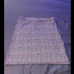 Plaid bodycon mini skirt